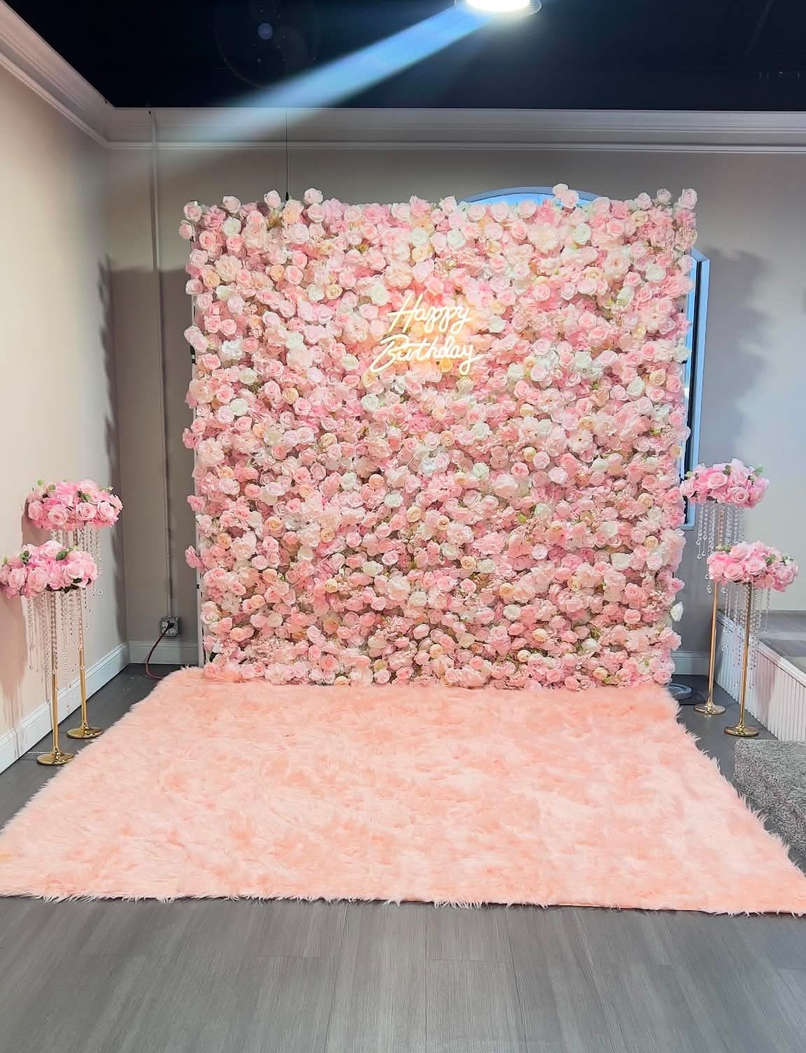 Pink flowerwall