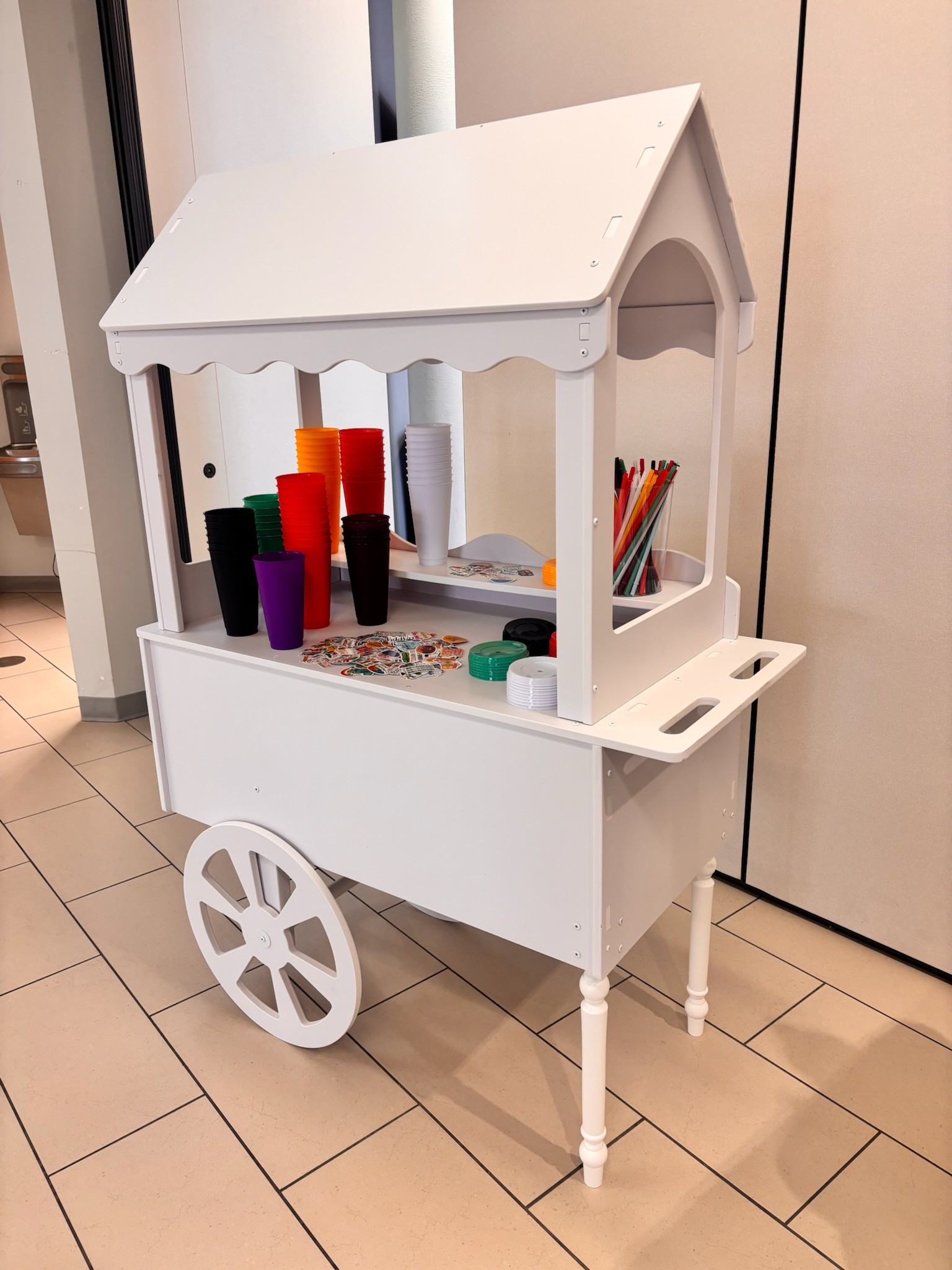 Sequin wall setup photo 1