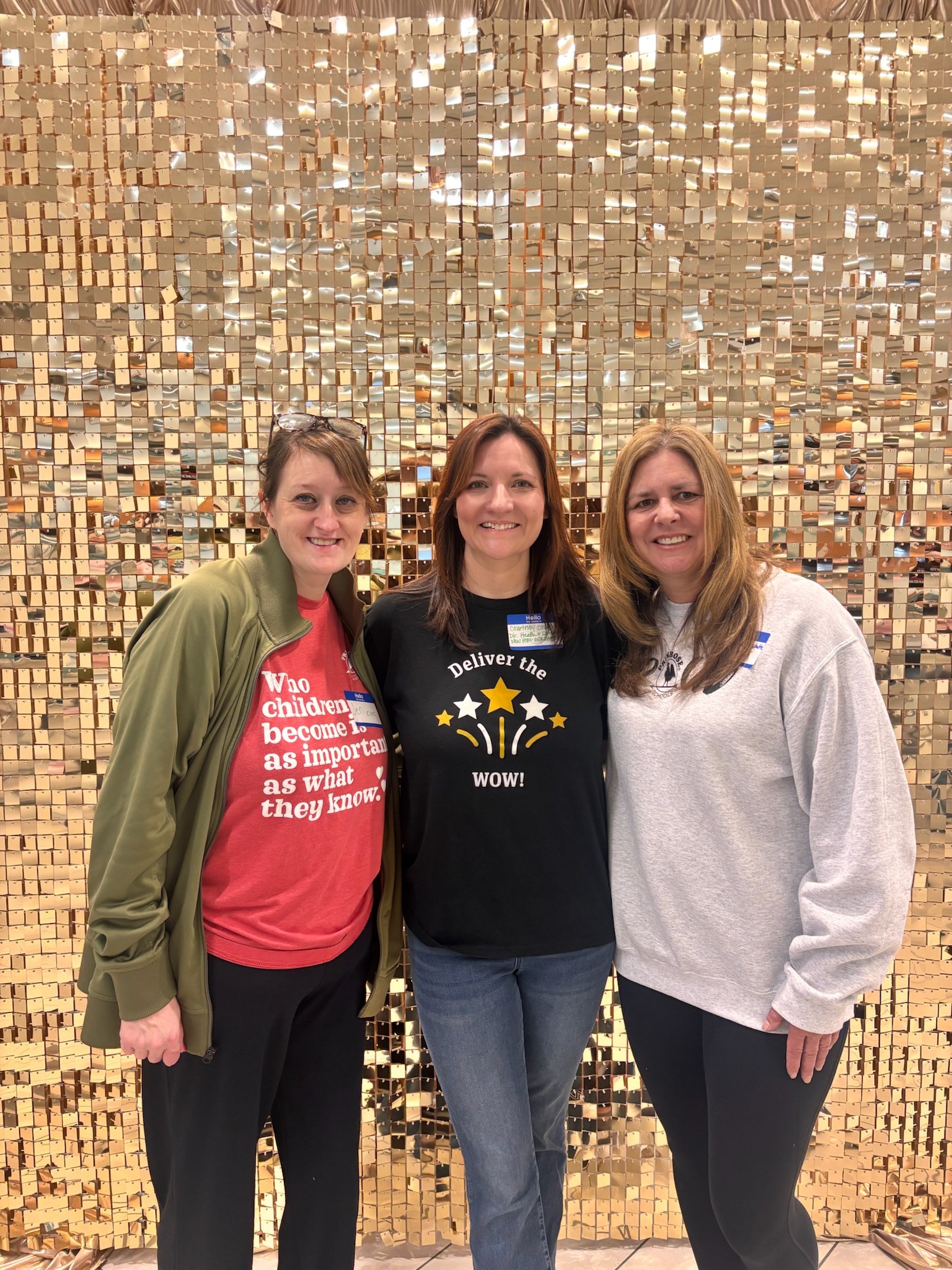 Sequin wall setup photo 1